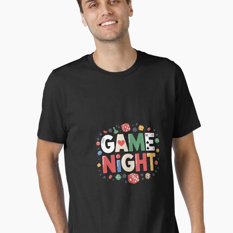 Board Game Print - ゲームナイトホスト ボードゲーム トリビアナイト チームエッセンシャル Tシャツ