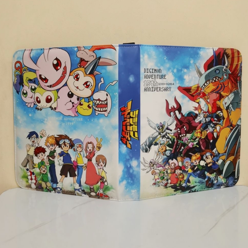 Board Game Book - デジモンアドベンチャー 400/900 個カードアルバムブックフォルダーカードスロットコレクションジッパーダブルポケットジッパーバインダーカードファンギフト
