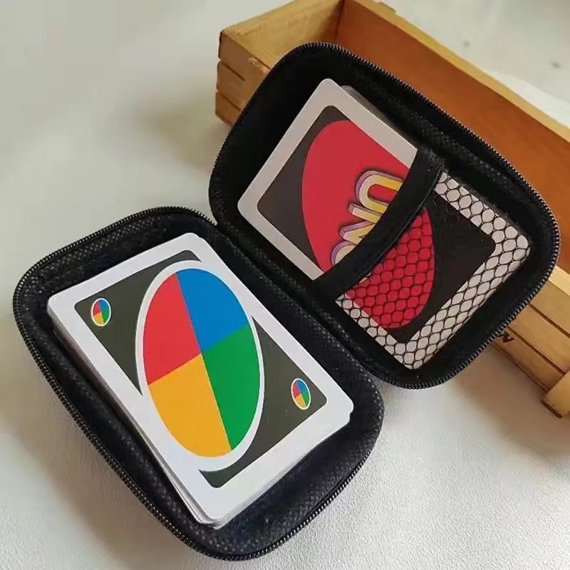 Board Game Uno - 1 個黒 UNO ストレージカードゲームボックスカードスリーブボードゲームタロット三国志ポーカーカードプロテクター誕生日プレゼント