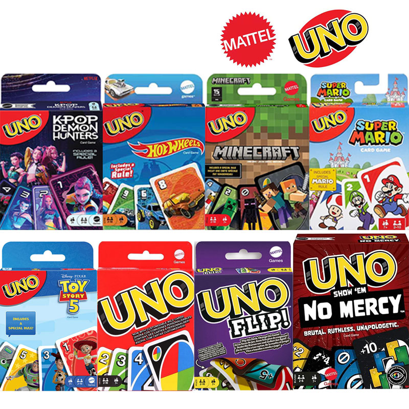 Board Game Uno - マテルゲームズ UNO フリップ! おもちゃゲーム、ボードゲームカード、ホットウィール、ノーマーシー、スーパーマリオ、トイ・ストーリー、DOS、マインクラフト、エリートF1コレクタブル