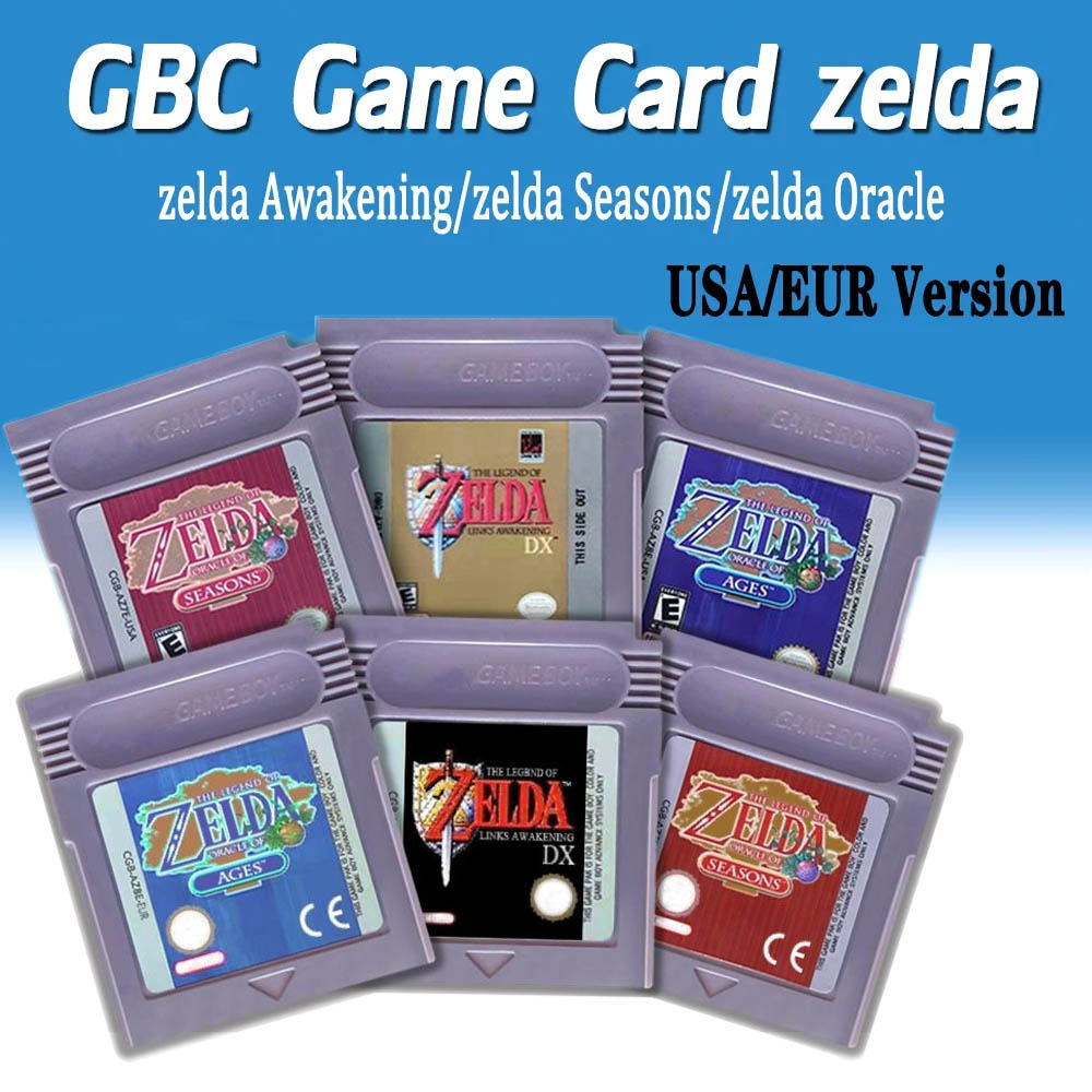 Board Game Zelda - GBC ゲームカード ゼルダの伝説 16ビット ビデオゲーム カートリッジ