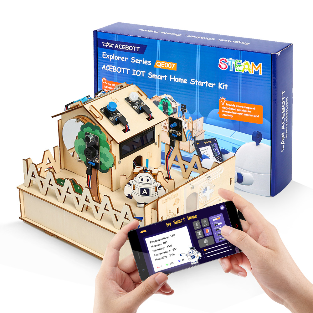 Board Game Uno - Arduino用スマートホームキット,ロボットスターター,自動化プロジェクト,ESP32用木造住宅学習キット,ACEBOTT-DIY