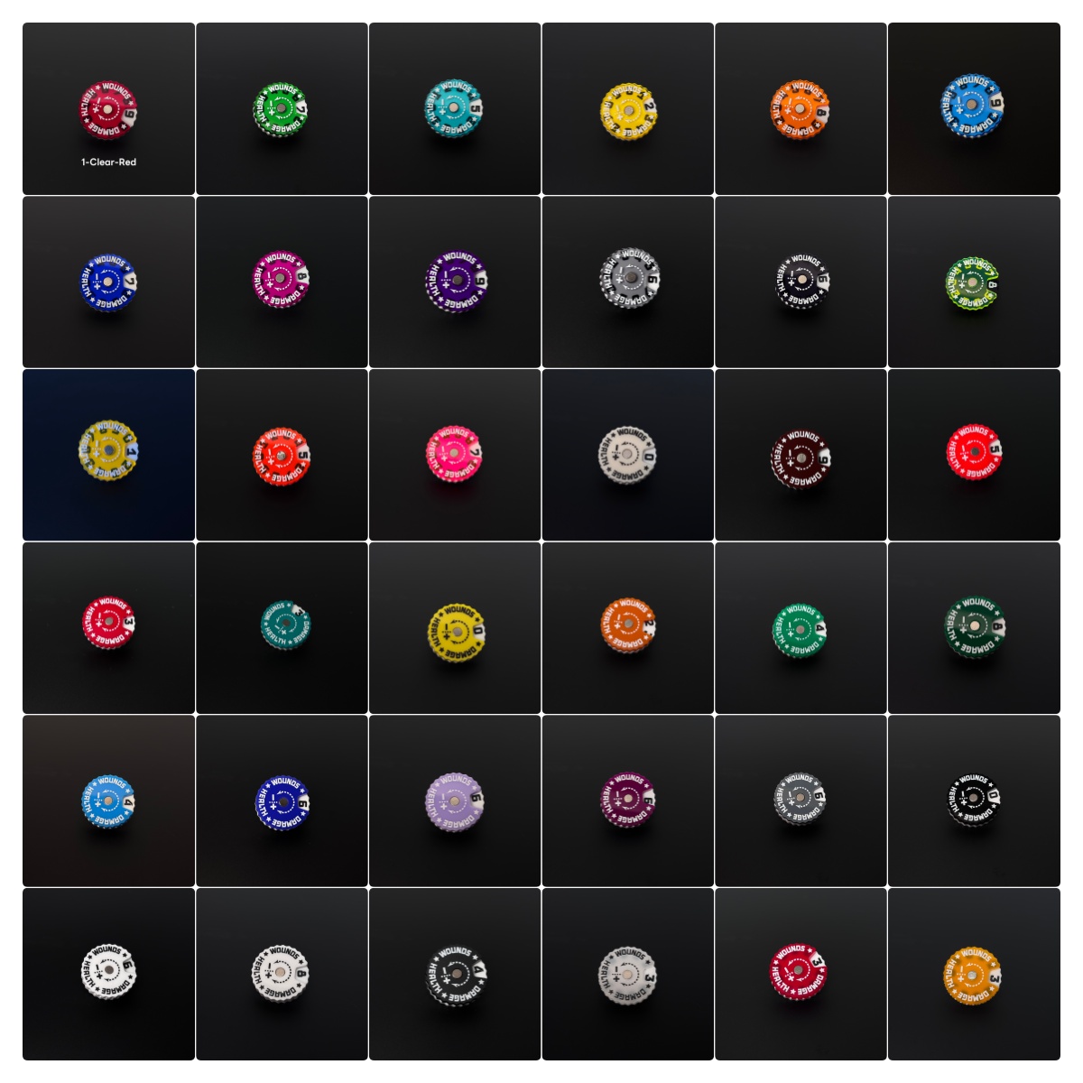 Board Game Path - 25x25x6mm 創傷トラッカー テーブル ゲーム トラッカー 2