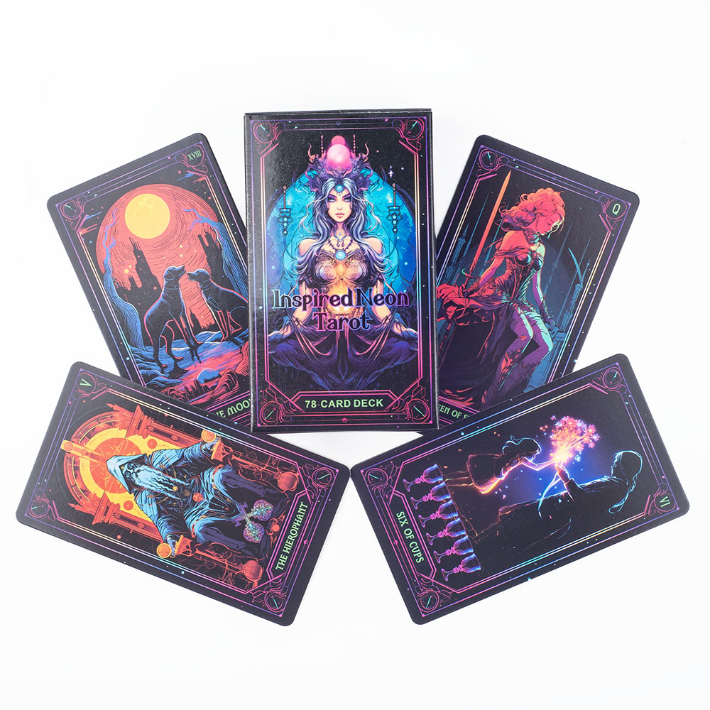 nspired ネオンタロット A 78 カードデッキ英語ビ - Board Game Uno のレビューと価格