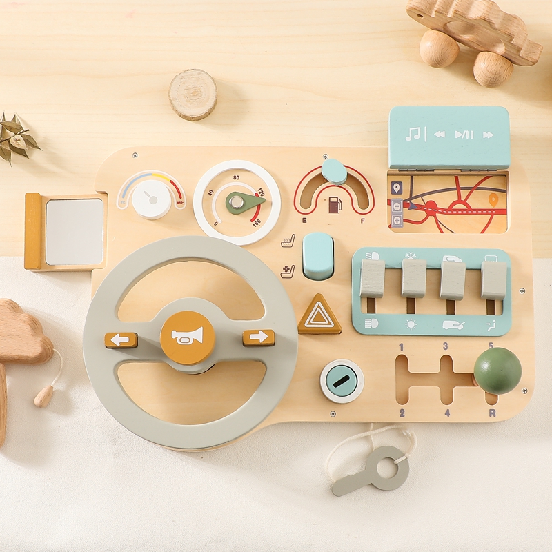 子供向けモンテッソーリおもちゃ 車型ビジーボード 赤ちゃん用 - Board Game Idea のレビューと価格