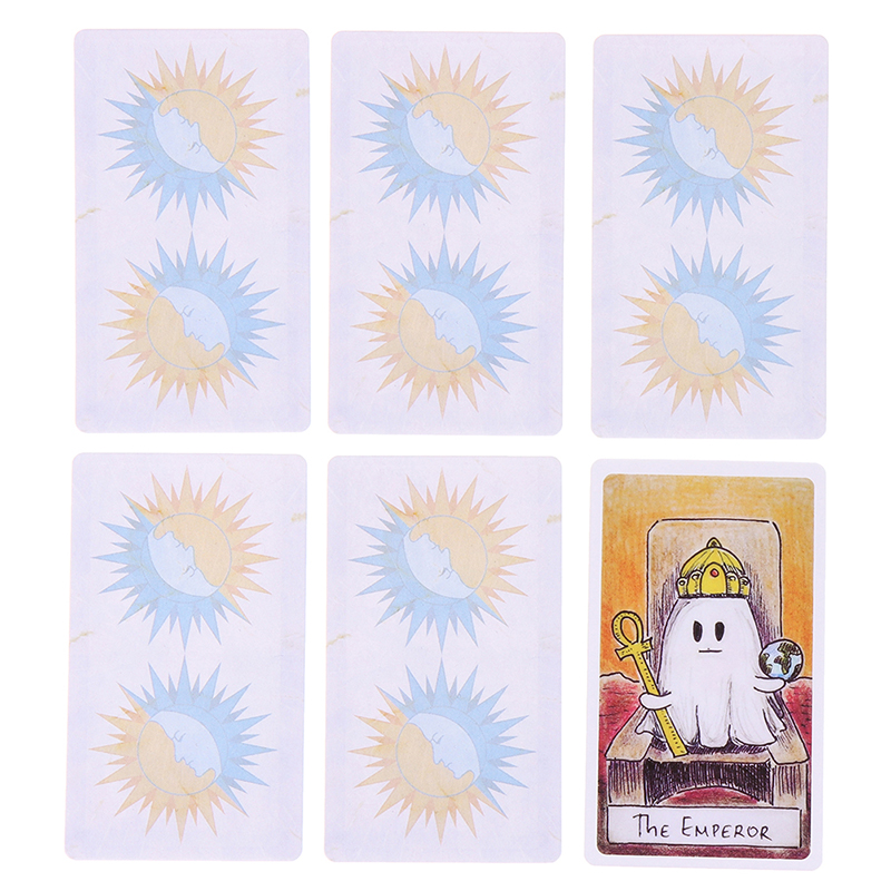 かわいいゴーストタロットデッキおもちゃセットタロットデッキオ - Board Game Master のレビューと価格
