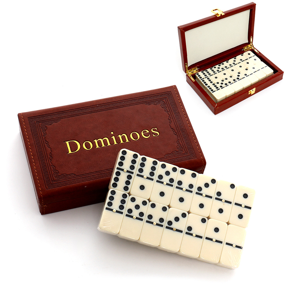 28ピースのレジン製ドミノセット、クラシックなドミノゲーム、 - Board Game Master のレビューと価格