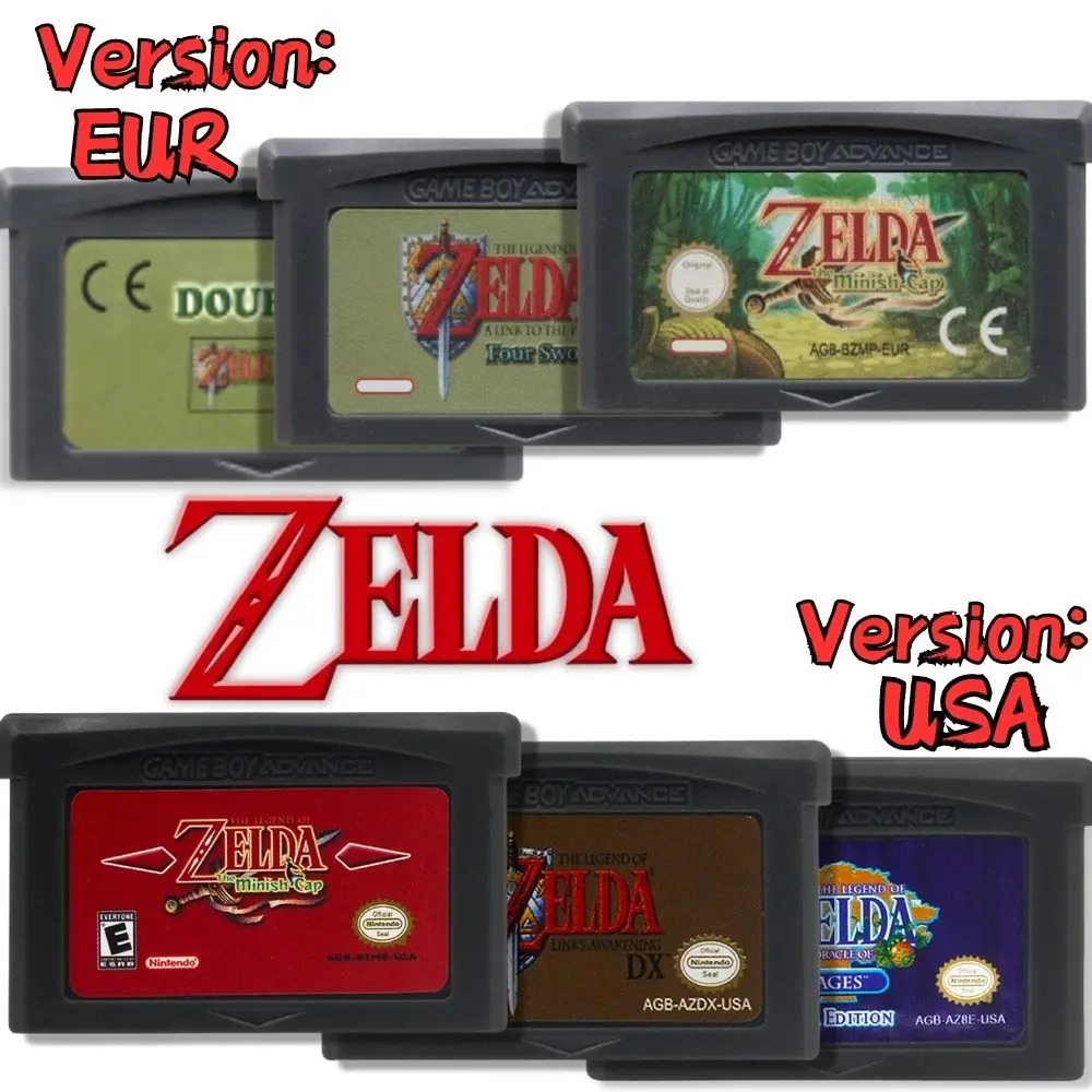 GBAゲームカートリッジ 32ビットビデオゲームコンソール  - Board Game Zelda のレビューと価格