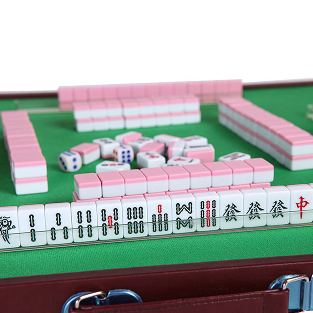 ポータブル旅行ミニ麻雀セット旅行麻雀セット収納ボックス付き落 - Board Game Master のレビューと価格