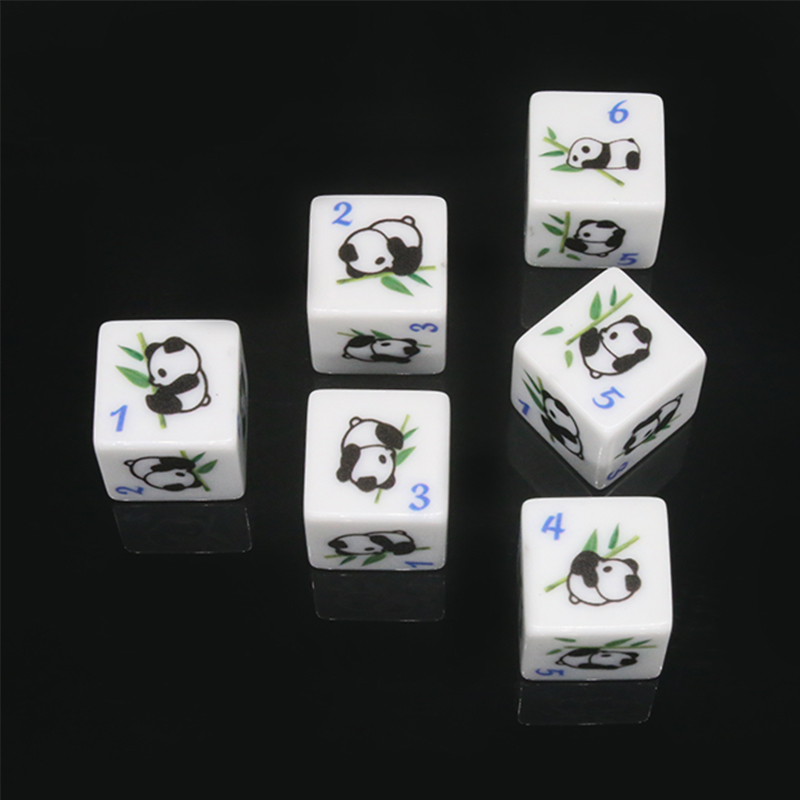 パンダプリント 6 面ゲームサイコロ 16 ミリメートルサイ - Board Game Print のレビューと価格