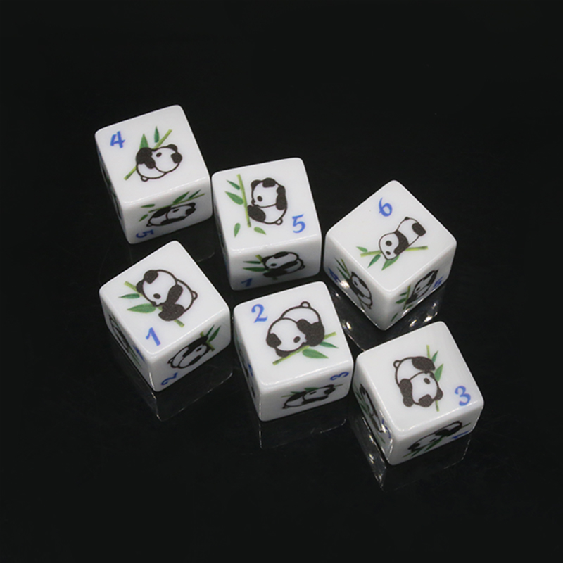 パンダプリント 6 面ゲームサイコロ 16 ミリメートルサイ - Board Game Print のレビューと価格