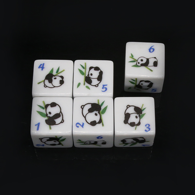パンダプリント 6 面ゲームサイコロ 16 ミリメートルサイ - Board Game Print のレビューと価格