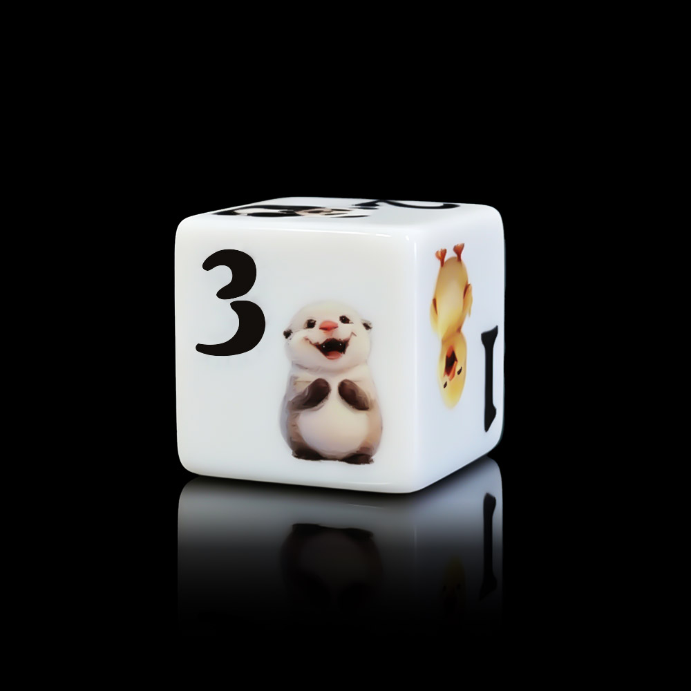 12個入り 16MM D6 アクリル製プリントダイス かわい - Board Game Print のレビューと価格