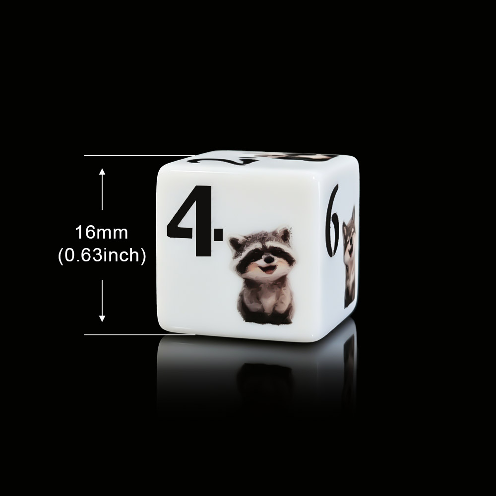12個入り 16MM D6 アクリル製プリントダイス かわい - Board Game Print のレビューと価格