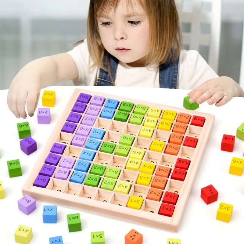 モンテッソーリ教育玩具 木製掛け算盤ゲーム 掛け算表 数学  - Board Game Idea のレビューと価格