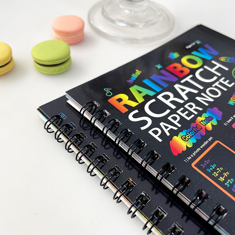 子供のレインボースクラッチペーパーノートブック、diyアート - Board Game Book のレビューと価格