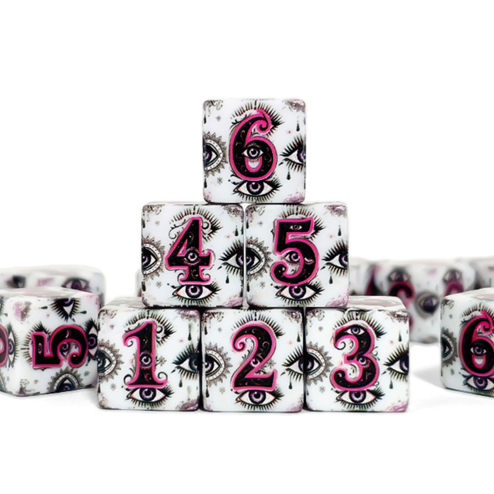 12個入り 16MM D6 アクリル製プリントダイス ヴィン - Board Game Rpg のレビューと価格