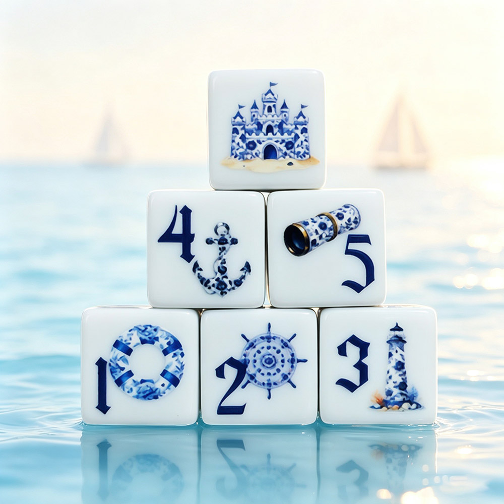 12個入り ブルー航海用16MMプリントD6アクリルダイス、 - Board Game Print のレビューと価格