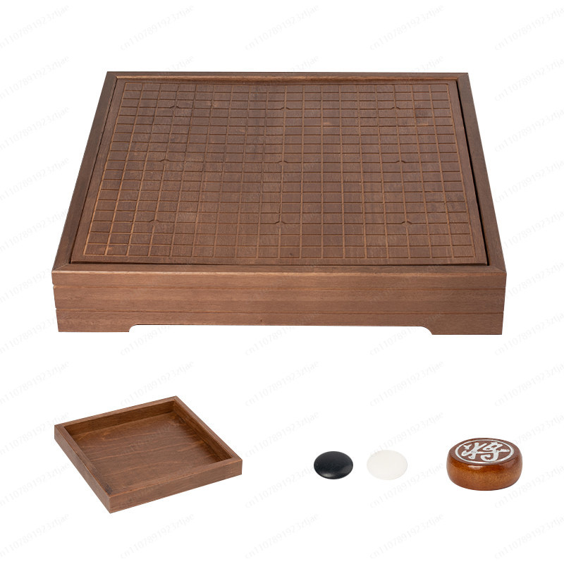 高級無垢材囲碁＆中国チェス2-in-1ボード、大型伝統的な両 - Board Game Go のレビューと価格