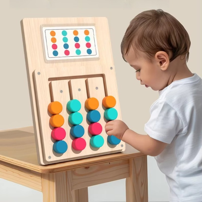 子供向けモンテッソーリ色形マッチング認知学習ボード 論理的思 - Board Game Idea のレビューと価格